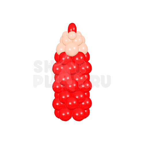 Фигура из шаров "Карандаш", Красный (130 см)
